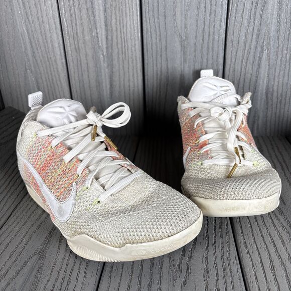 Size 10.5 - Nike Kobe 11 Elite 4KB Low White Horse 824463-199 - Used 2015 main image 5